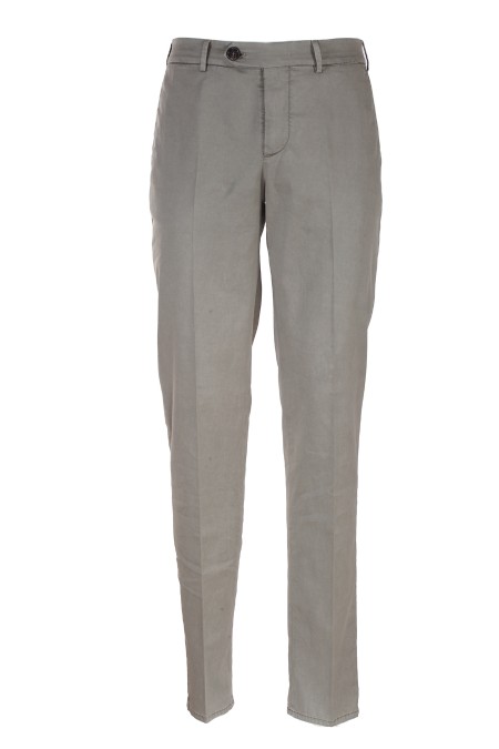 Shop BRUNELLO CUCINELLI  Pantalone: Brunello Cucinelli pantalone in cotone.
Chiusura con zip, bottone e controbottoni.
Tasche frontali.
Tasche posteriori a filo con bottone.
Lunghezza alla caviglia.
Vestibilità regolare.
Composizione: 100% cotone.
Fabbricato in Italia.. M289LI1770-C6269